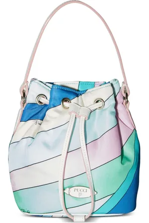 Puccini Yummy striped bucket bag
