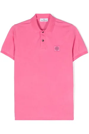Stone Island Compass-motif cotton polo shirt