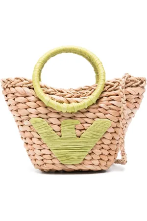 Emporio Armani Straw tote bag