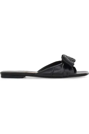 Salvatore Ferragamo Vara padded bow-detail slides