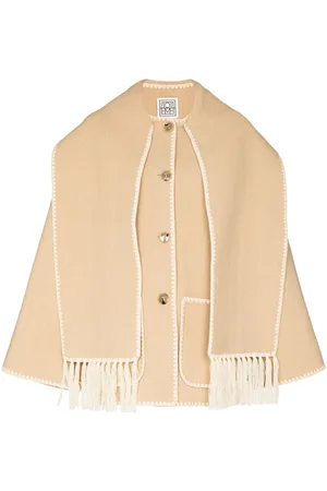 Totême Embroidered scarf button-front jacket