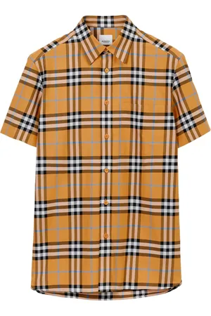 Orange burberry shop shirt