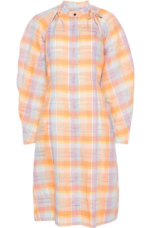 HENRIK VIBSKOV Spam plaid midi dress