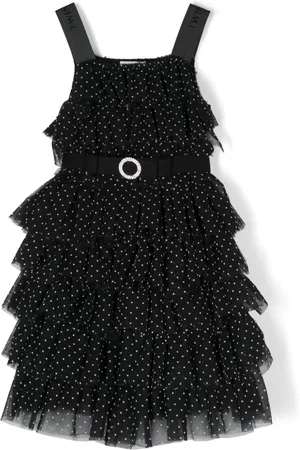 Twin-Set Polka dot tiered dress
