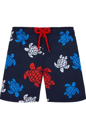 Vilebrequin Turtle-print logo-appliqu?? swim shorts