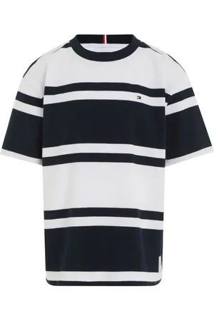 Tommy Hilfiger Women's Embroidered Logo Side Stripe T-Shirt Dress