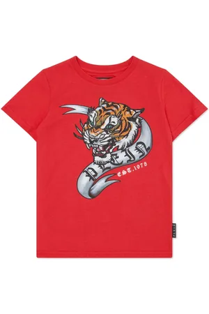 Philipp Plein Crystal-embellished tiger T-shirt