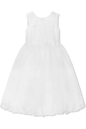 Sarah Louise Embroidered sleeveless flared dress