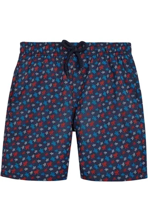 Vilebrequin Turtle-print logo-appliqu?? swim shorts