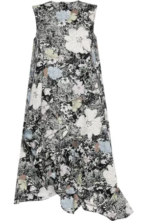 JNBY Floral-print cotton midi dress