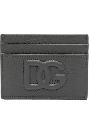 Dolce & Gabbana Embossed-logo leather cardholder