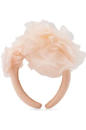 Maison Ava Floral-appliqu?? beaded headband