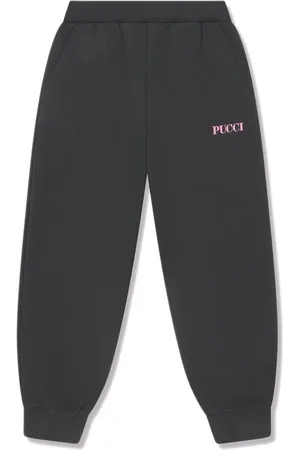 PUCCI Junior iride-print cotton trousers - Purple