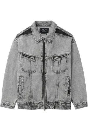 FIVE CM Zip-up denim jacket