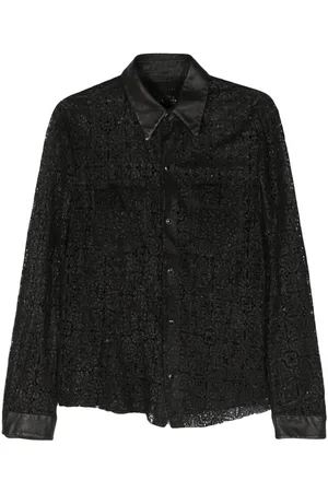 SALVATORE SANTORO Perforated leather shirt