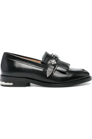 TOGA PULLA Stud-embellished leather loafers