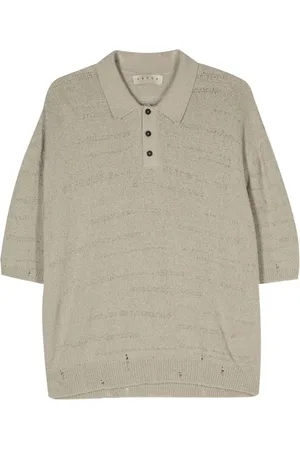 PAURA Adam cotton-blend polo shirt