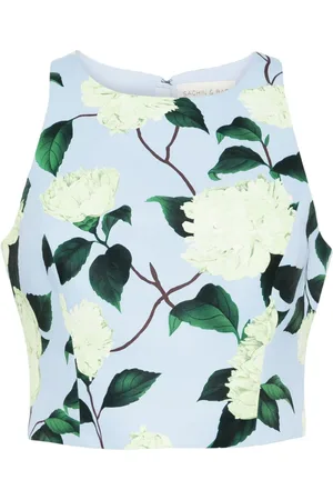 Sachin & Babi Lexie floral-print crop top