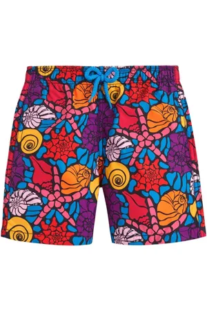 Vilebrequin Graphic-print logo-appliqu?? swim shorts