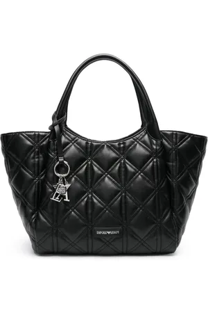 Emporio Armani Diamond-quilted tote bag
