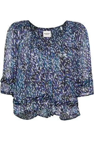 Isabel Marant Roxini abstract-print blouse