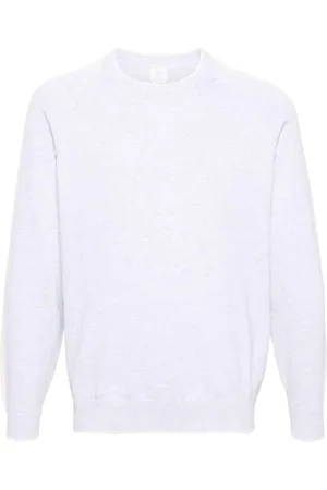 ELEVENTY Stripe-detail cotton jumper