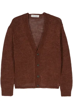 OUR LEGACY Academy chevron-knit cardigan