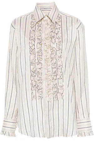 Stella McCartney Striped ruffled shirt