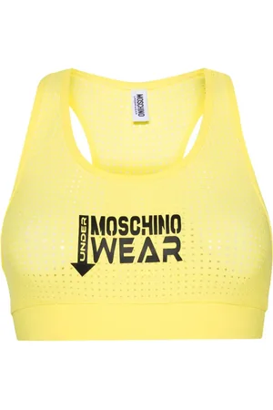Moschino Logo-Print Teddy Bear Bra - Blue for Women