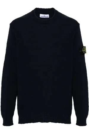Stone Island Compass-badge knitted jumper
