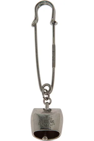 Bally Logo-engraved safety brooch