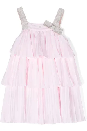 PATACHOU Bow-detail pleated dress