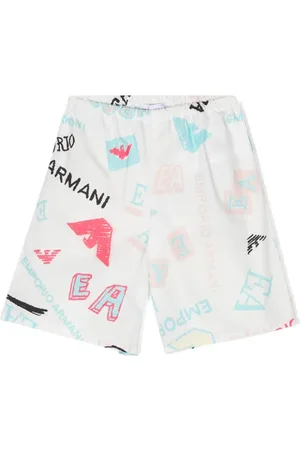 Emporio Armani Logo-print poplin shorts