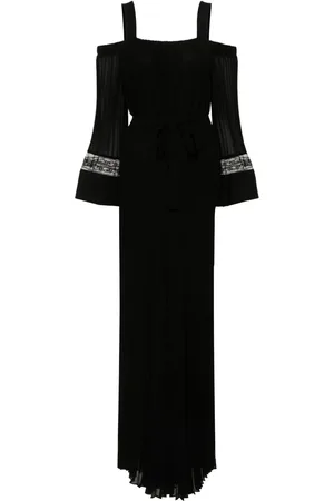 Twin-Set Pleated georgette-crepe jumpsuit