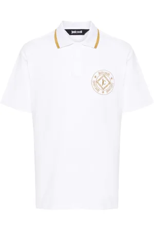 Roberto Cavalli Embroidered-logo cotton polo shirt