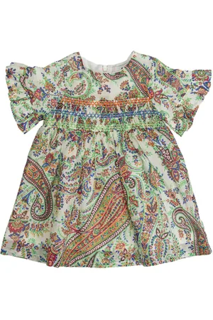 Etro Paisley-print cotton flared dress