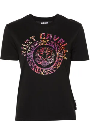 Roberto Cavalli Logo-print cotton T-shirt