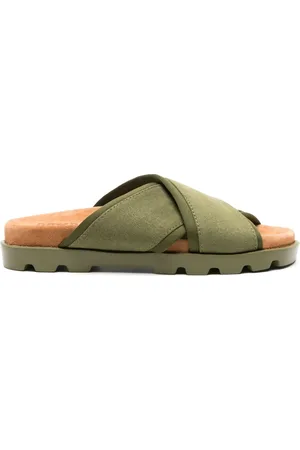 Camper Brutus chunky cross-strap slides