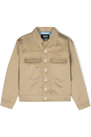 VERSACE Buttoned cotton shirt jacket