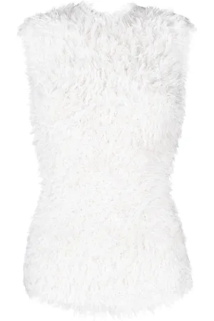 Totême Textured sleeveless silk top