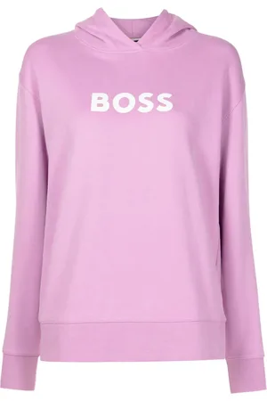 HUGO BOSS Logo-print cotton hoodie