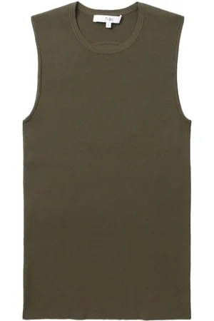 tibi Ribbed-knit tank top