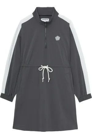 Chocoolate Logo-appliqu?? drawstring dress