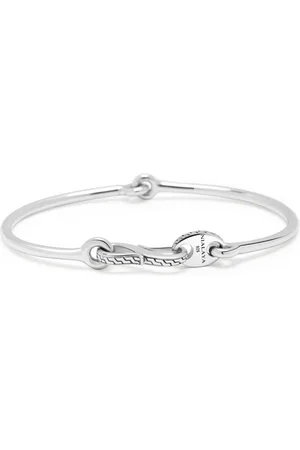 Nialaya Logo-engraved band bracelet