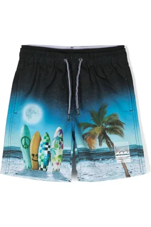 Molo Neal photograph-printed swim shorts