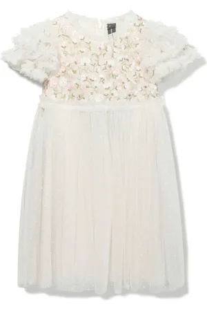 Needle & Thread Posy-embroidered midi dress
