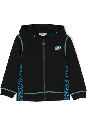 Stella McCartney Logo-print contrast-stitch jacket