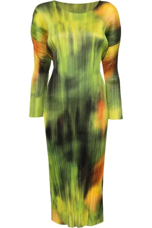 PLEATS PLEASE ISSEY MIYAKE Tie-dye midi dress