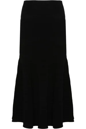 Victoria Beckham Flared knit midi skirt