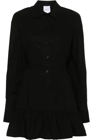 Patou Ruffled mini shirtdress